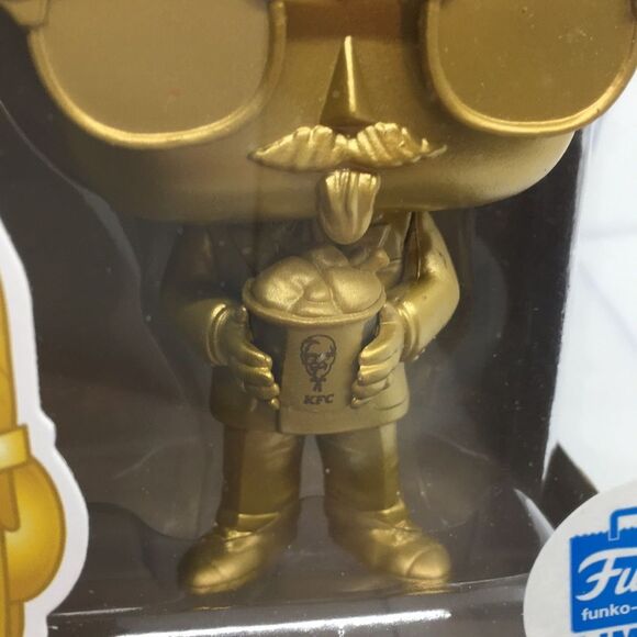 Funko Pop! Colonel Sanders #05 KFC Vinyl Figure Gold Limited Edition Pop Icons - Picture 12 of 16